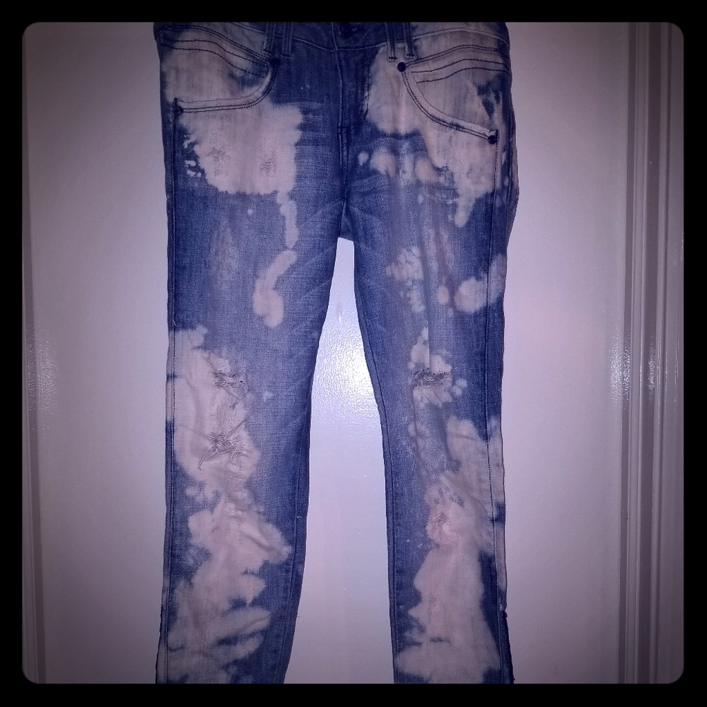 Blue jeans made by BeBe.
